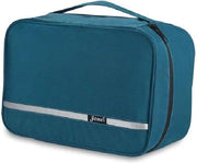 Asciugamani per bagno appesi Waterdetti per uomo e donna con 4 compartimenti Pieghevoli Formato compatto 2 pezzi Supporti da appendere portatili come regalo Dimensioni L - Verde smeraldo L