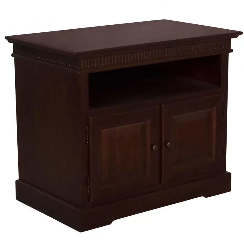 Porta tv arte povera 2 porte in legno tinta noce scuro l.89 p.54 h.74 - Mobili 2G