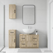 Set di armadietti da bagno in 3 pezzi HOORN Rovere Sonoma 3417794