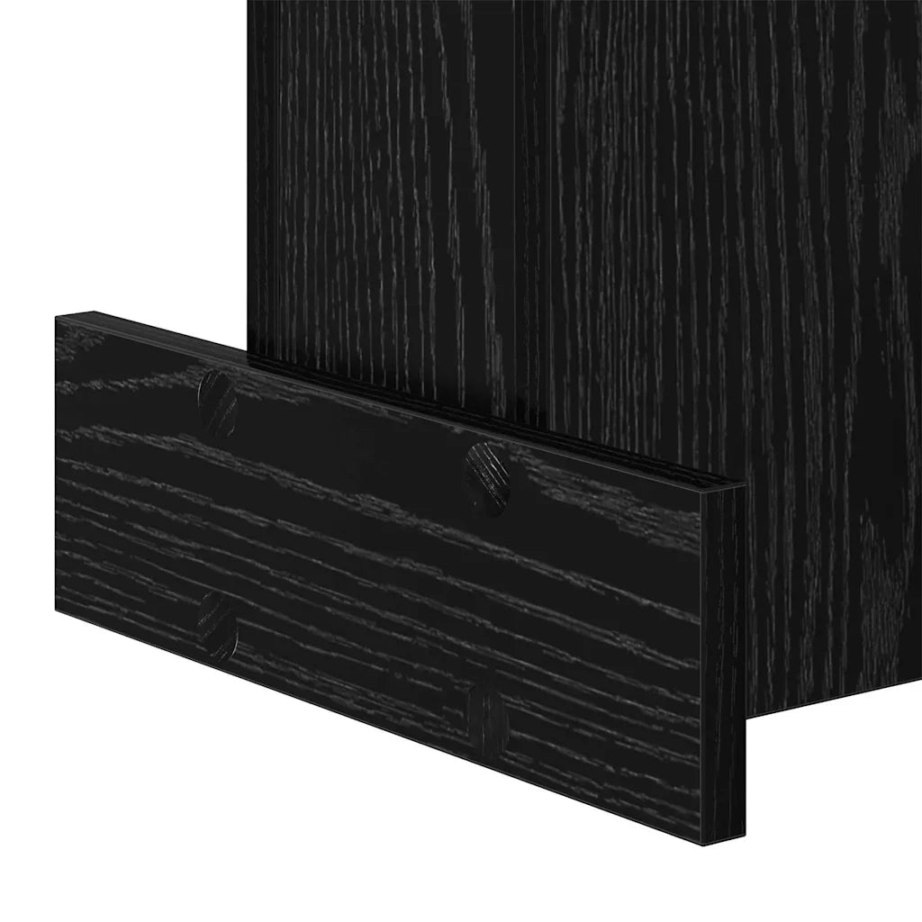 Tavolino Rovere Nero 35,5 x 35 x 40 cm Legno ingegnerizzato 891209