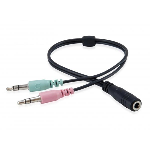 CUFFIA CON MICROFONO CAVO 2MT JACK 3.5