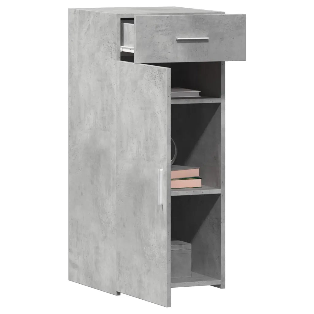 Credenza | Madia | Buffet da pranzo | Armadio da pranzo Grigio Cemento 40x42,5x93 cm in Legno Multistrato