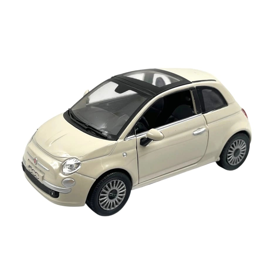 Fiat Nuova 500 , Veicolo scala 1:24 Colore bianco, Newray, Eta 5+
