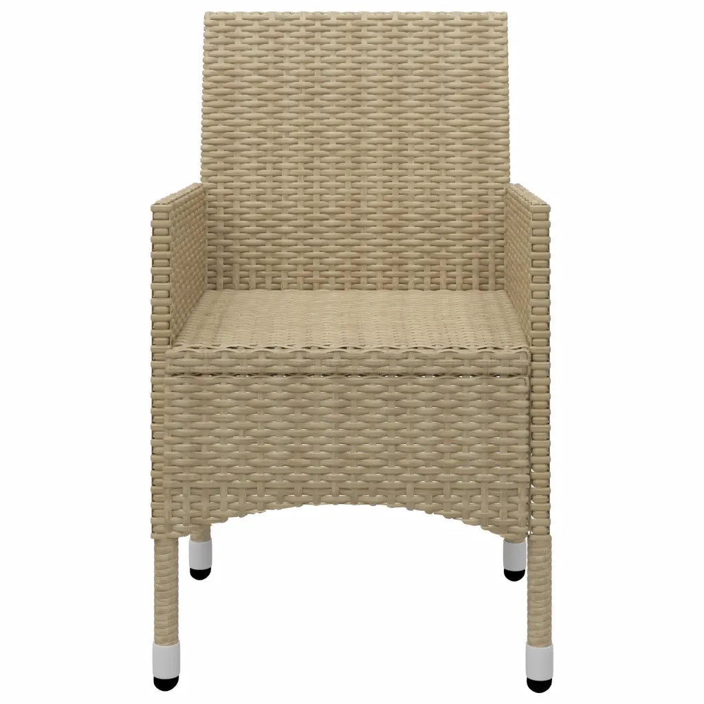 Set Mobili da Pranzo per Giardino 5 pz Beige 3067685