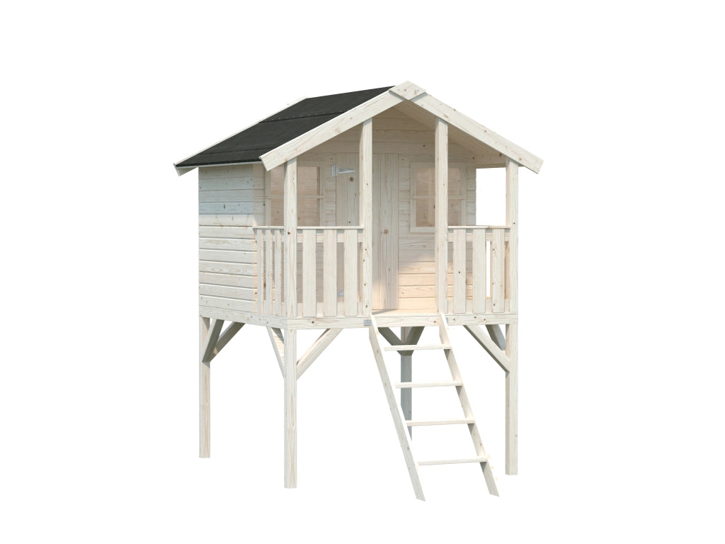 Casetta in legno non trattato Toby 180x192 cm