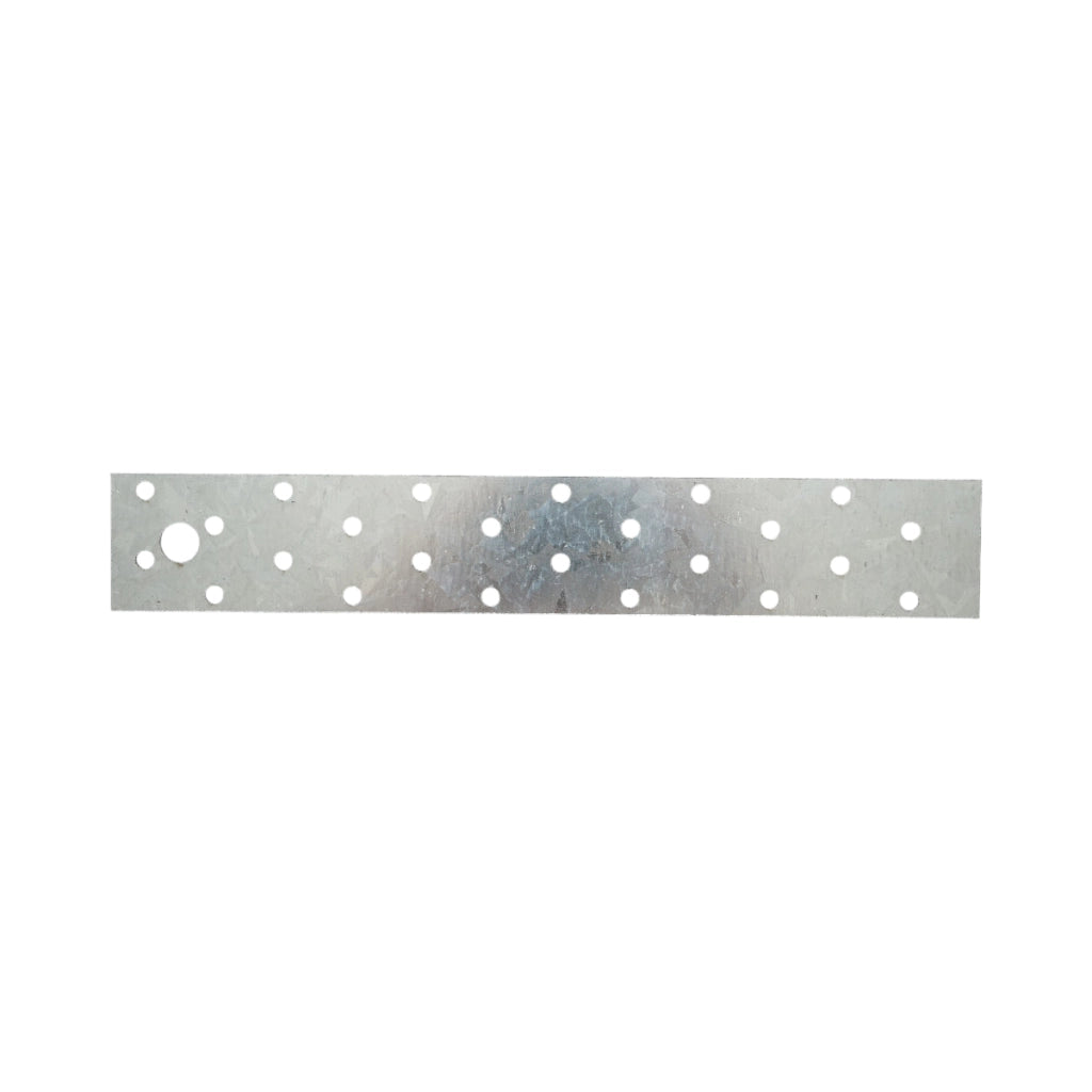 Piastra forata 40x250mm, spessore 2mm, acciaio zincato