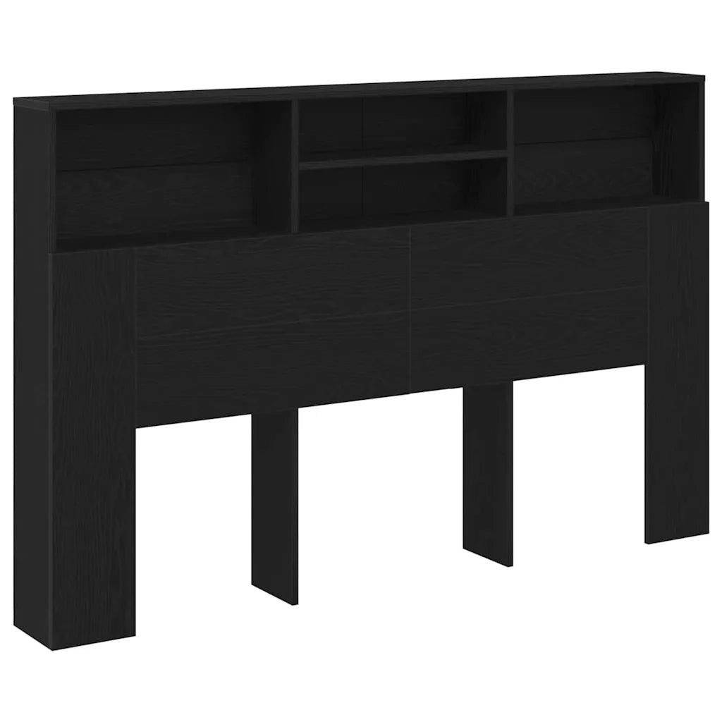Testata del letto Rovere Nero Legno ingegnerizzato 862753
