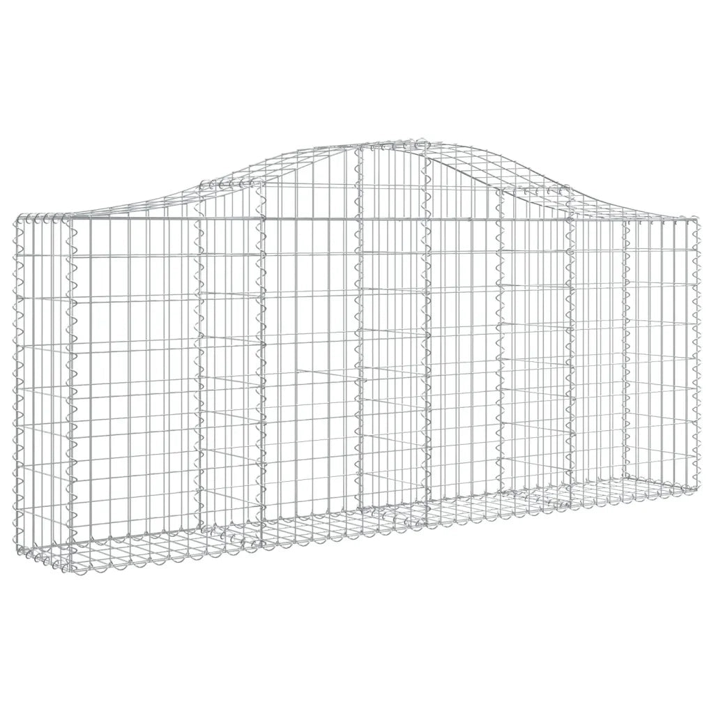 Cesti Gabbioni ad Arco 13 pz 200x30x80/100 cm Ferro Zincatocod mxl 123871