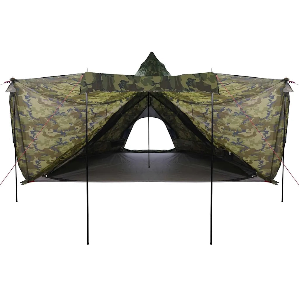 Tenda Familiare Tipi per 8 Persone Mimetica Impermeabile