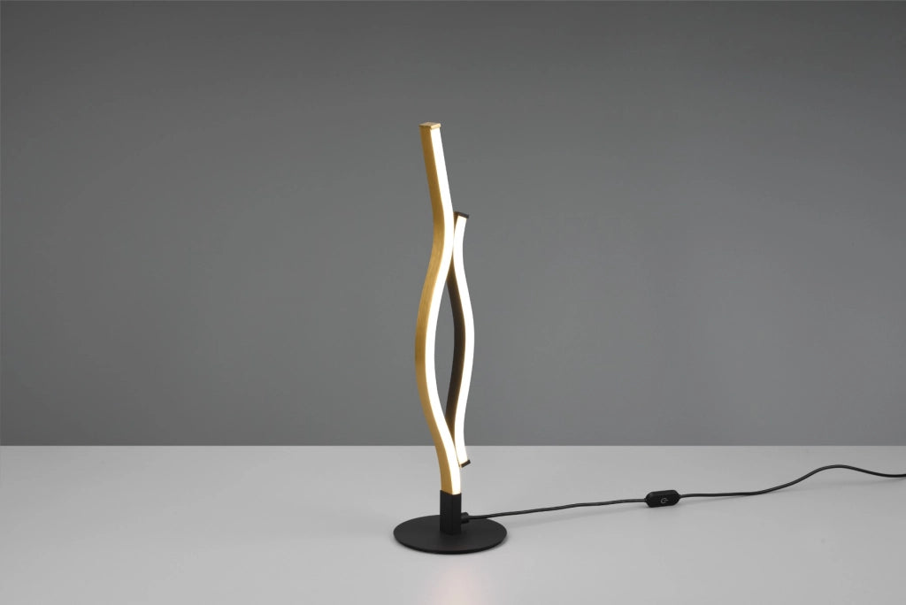 Lampada da tavolo Blaze oro/nera LED dimmer Trio 541210208