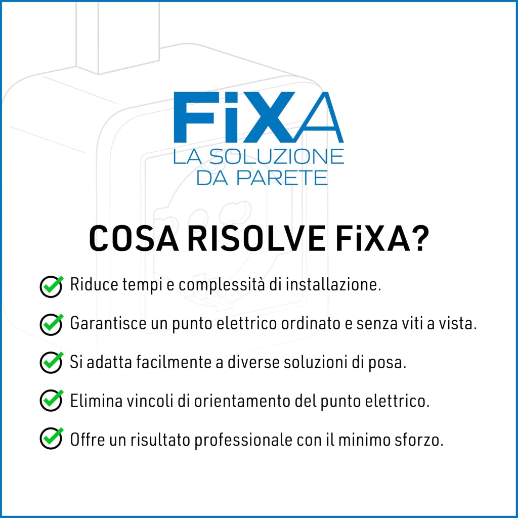 Contenitore 'fixa' Presa P40 Col.nero Electraline Codice 8069286