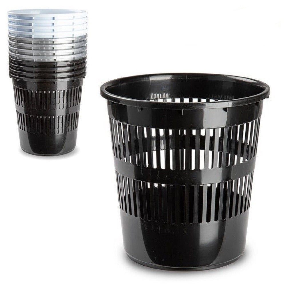 Trade Shop - Pattumiera Tonda Cestino In Plastica 11.3lt 27.5x27.5x28 Cm Vari Colori 11962h1 -