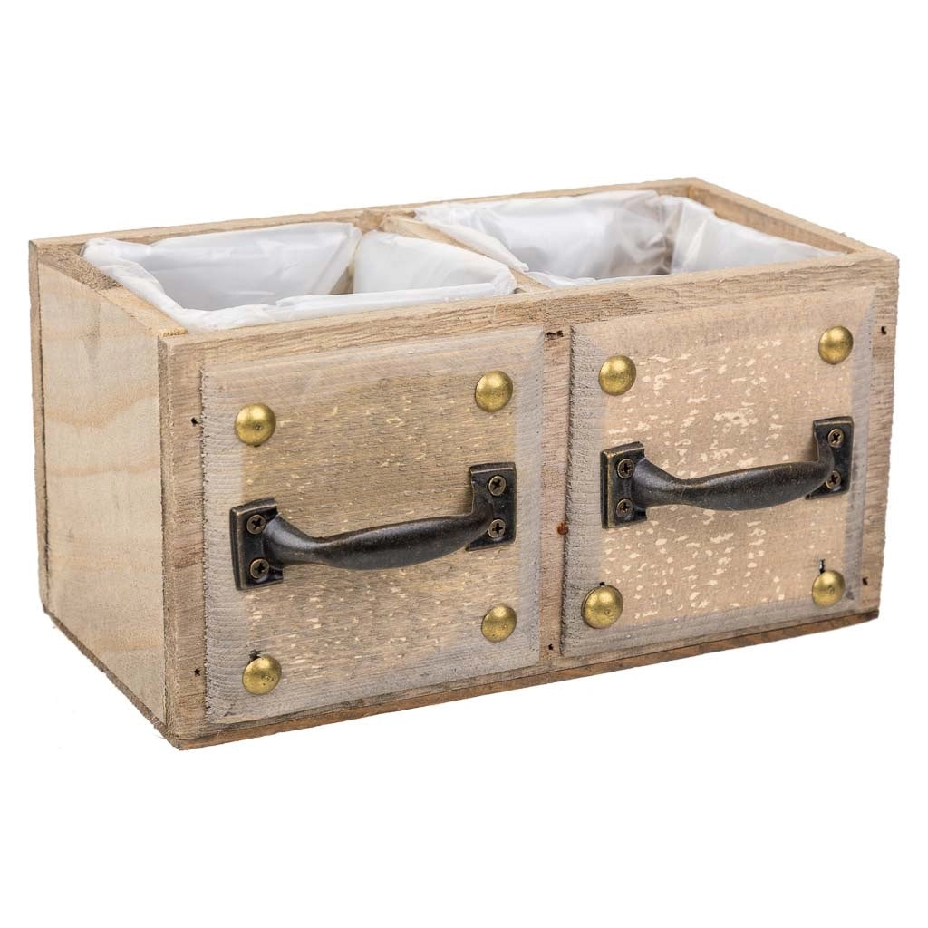 Cassetto in legno marrone 20x10x10,5h