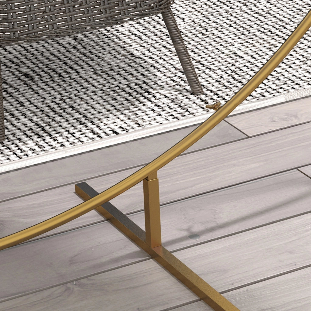Arco da Giardino Rotondo ¨C zephmum ¨C Oro Acciaio 222x60x224 cm