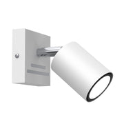 Faretto parete/soffitto orientabile bianco cromo GU10 Luminex