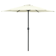 Ombrellone da Esterni Palo in Alluminio 270x246cm Bianco Sabbia cod mxl 15555