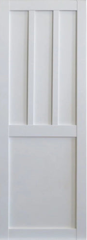 Porta scorrevole a 2 pannelli bianca per abiti H204 x L83