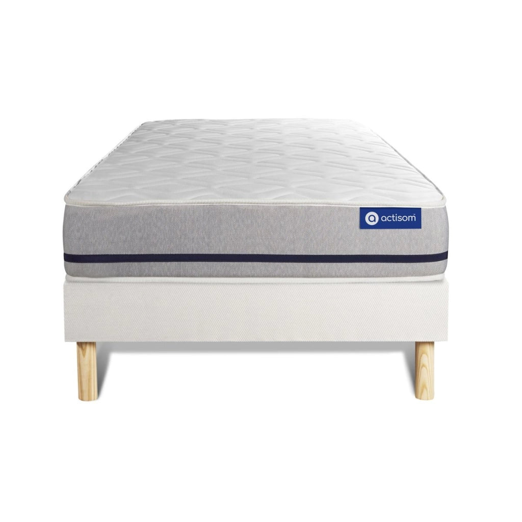 Kit rete e materasso matrimoniale Actilatex soft 90x190cm - Spessore : 20cm - Lattice e memory foam - Moderatamente rigido