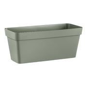 FIORIERA Rettangolare CLEO in plastica CON RUOTE DI SPOSTAMENTO 100 CM VECA Color: TERRA LAGUNA