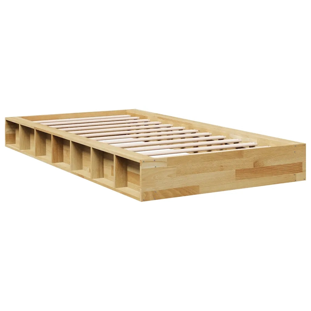 Letto singolo | Letto per adulti | Struttura Letto Senza Materasso 100x200 cm in Legno di Rovere