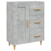 Buffet credenza cassettiera armadio mobile contenitore organizer per cucina soggiorno salotto 69,5 x 34 x 90 cm legno ingegnerizzato grigio 02_0032008