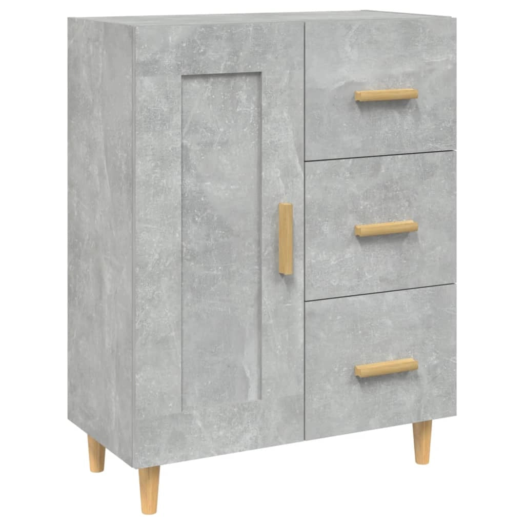 Buffet credenza cassettiera armadio mobile contenitore organizer per cucina soggiorno salotto 69,5 x 34 x 90 cm legno ingegnerizzato grigio 02_0032008