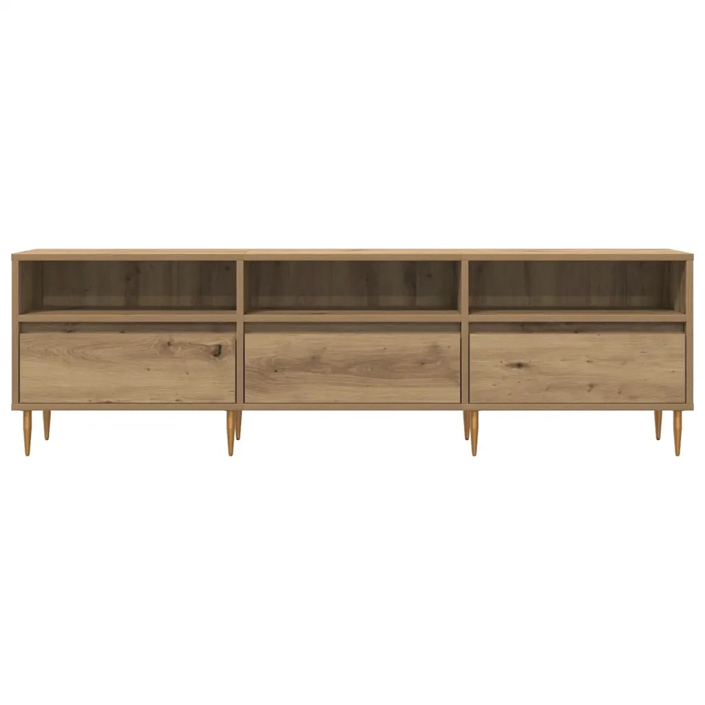 Mobile Porta TV Rovere Artigianale 150x30x44,5 cm Multistrato