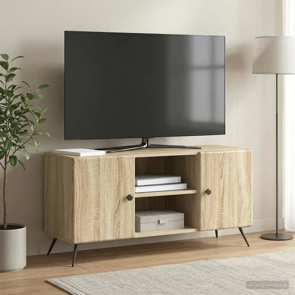 Mobile TV Rovere Sonoma 102 x 34,5 x 50 cm Legno ingegnerizzato 895617