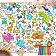 Poster Gigante in Colori 1180x840mm - Dinosauri