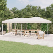 Tenda per Feste Pieghevole-Tenda Gazebo Bianco 3x6 m