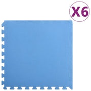 Tappetino a Incastro 6 pz 2,16 ãŽ¡ Schiuma EVA Blu cod mxl 68554