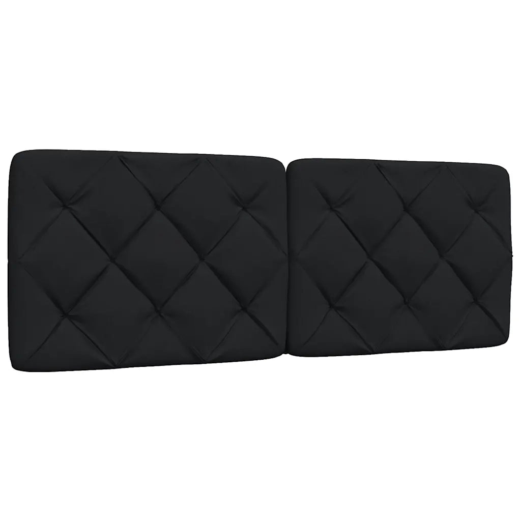 Letto con Materasso Nero 140x190 cm in Tessuto 3310736