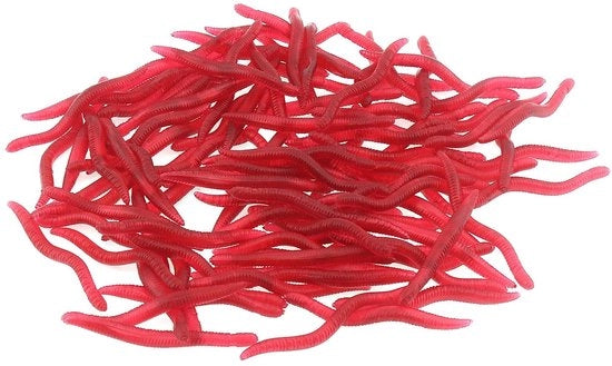 Simulatore di Lumache - 100 Pezzi - Molle da Pesca - Rosso - Ideale per Pescatori - 3,5 cm