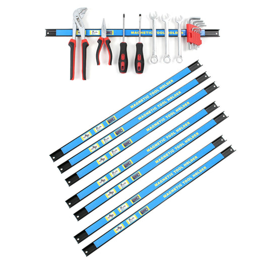 Set di barre magnetiche 8x61 cm Barra porta utensili a parete in acciaio per officina