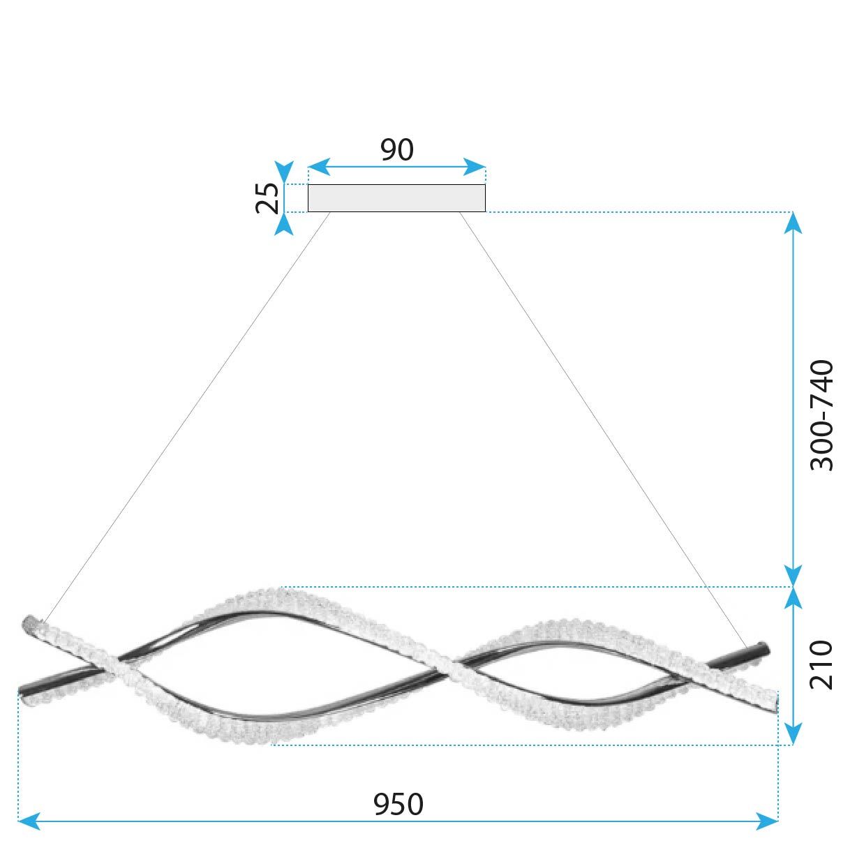 Lampada Led G033-cp Gold
