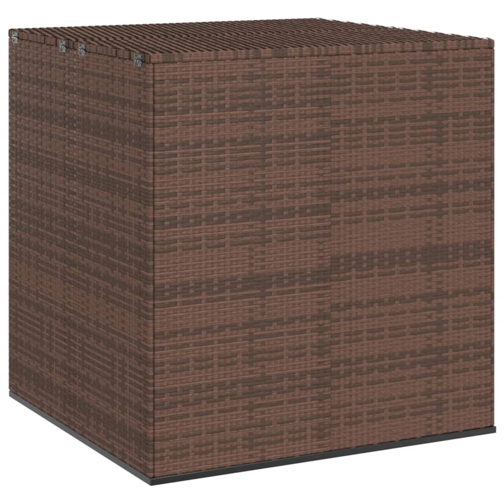 Cuscino da giardino in resina intrecciata 100 x 97,5 x 104 cm marrone 02_0013160