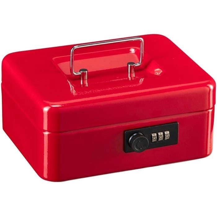 Portamonete - BURG WACHTER - Money Code 5020 Rosso - Apertura a codice, acciaio rosso