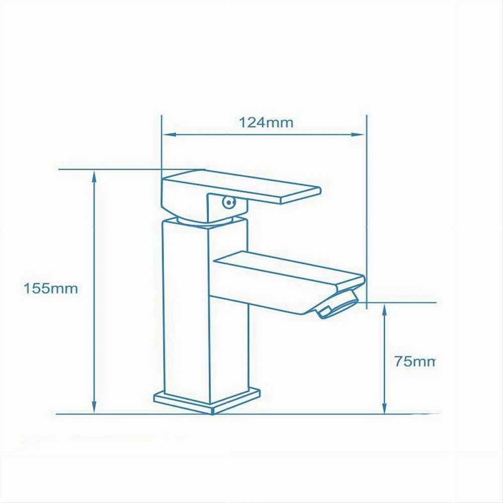 Trade Shop - Rubinetto Per Bagno Ultra Moderno Miscelatore Orientabile Lavabo Nero Opaco 87207 -