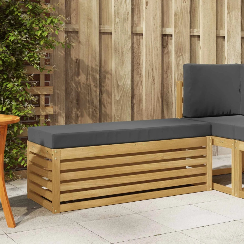 Set di divani da esterno-Sofa da giardino Bianco e Antracite 115 x 43 x 45 cm