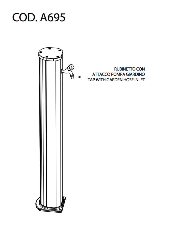 Fontana da Esterno con Rubinetto Arkema Jolly Cherry