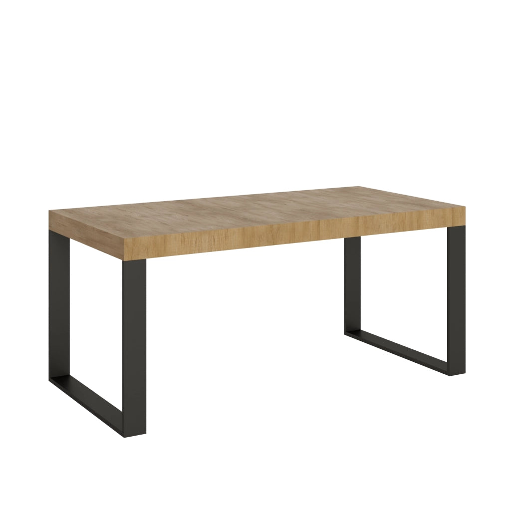 Tavolo allungabile 90x200/460 cm Tekno quercia natura telaio Antracite