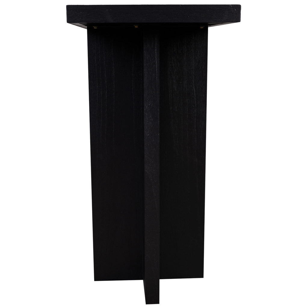 Mobile da ingresso in legno nero 120x40x81