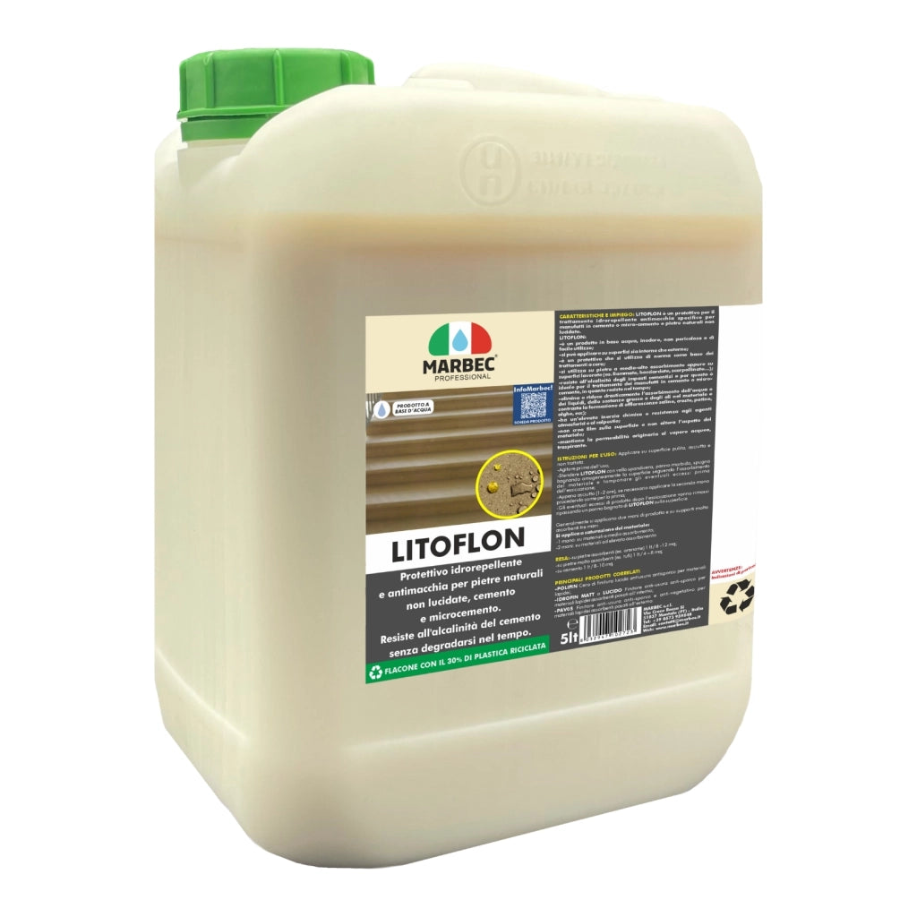 Protettivo antimacchia per cemento, pietre arenarie LITOFLON   5LT