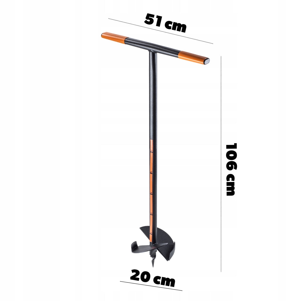 Trivella manuale per terreno KADAX, punta da trapano per pali da 200 mm