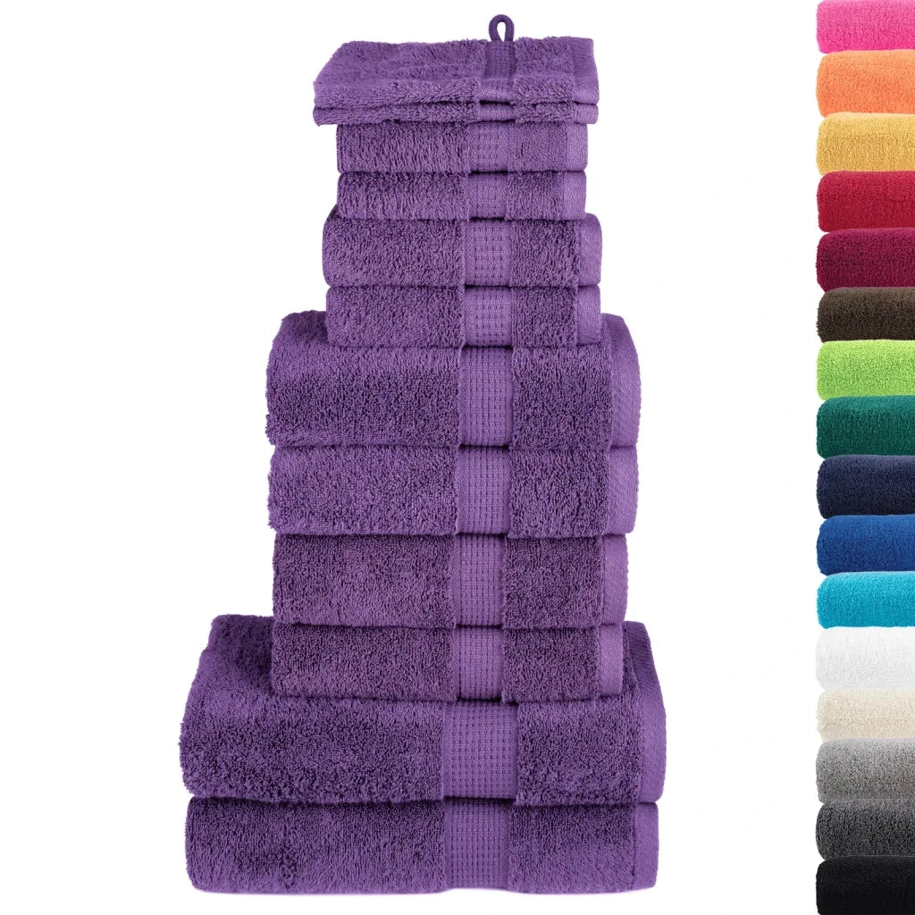 Set ASciugamani SOLUND 12 pz Viola 600 gsm 137579