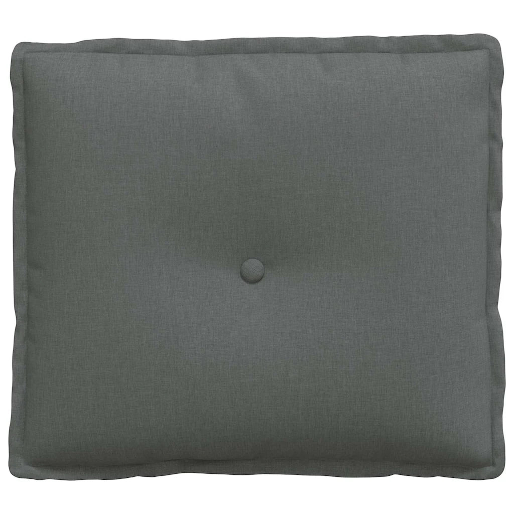 Cuscino per Schiena Grigio scuro 50 x 19 x 45 cm Tessuto