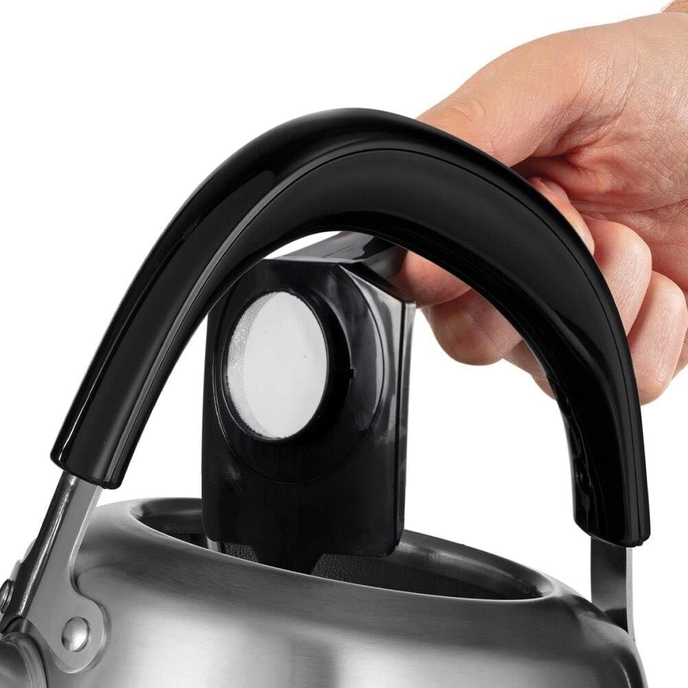 Russell Hobbs Stylevia bollitore elettrico 1,5 L 2200 W Nero, Acciaio inossidabile