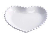 1 Pezzo Piatto da Cucina in Ceramica Forma Cuore 20,5 x 20 cm