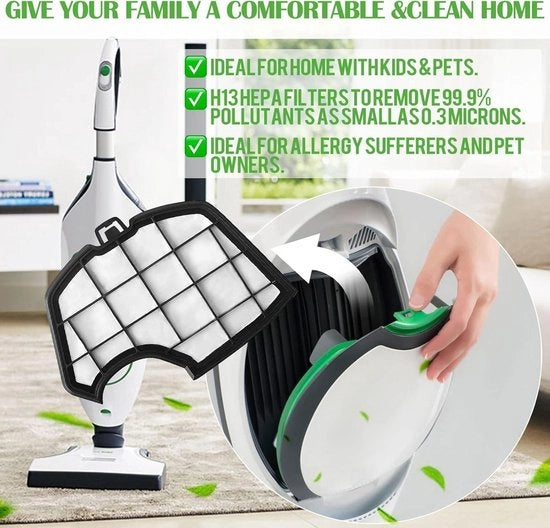 Set di 12 sacchi aspiratore adatti per VK 140 e VK 150 - 12 sacchi di ricambio con parole chiave "sacchi aspiratore" e "Vorwerk".