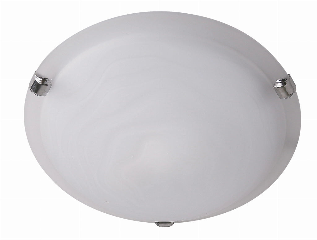 Plafoniera Candellux Wrap 30cm bianca vetro tonda E27